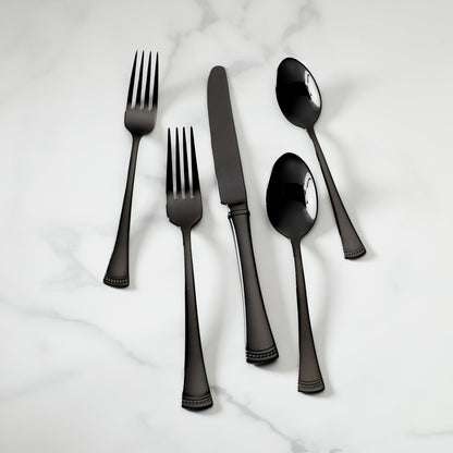 Portola Black Mirror 20-Piece Flatware Set
