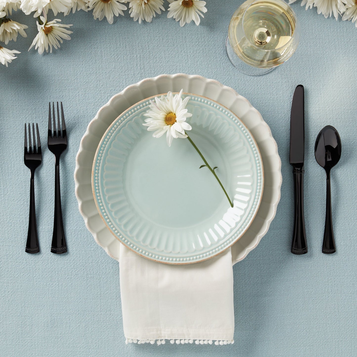 Portola Black Mirror 20-Piece Flatware Set