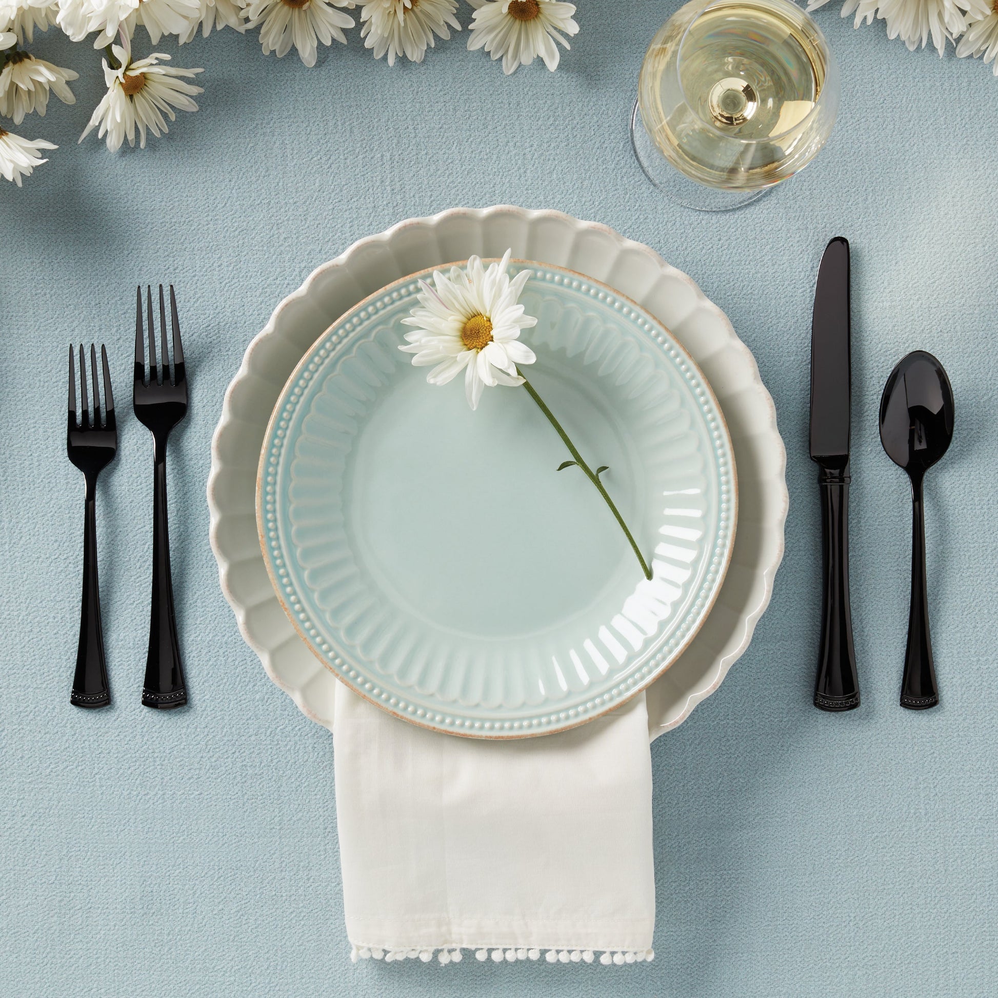 Portola Black Mirror 20-Piece Flatware Set