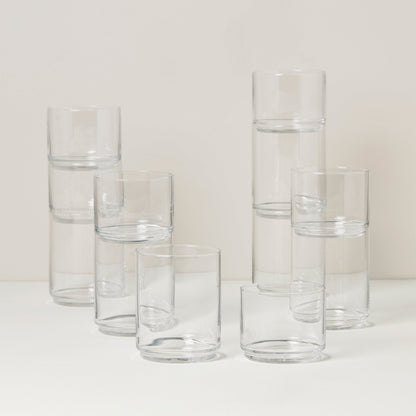 Tuscany Classics Stackable Clear 12-Piece Set
