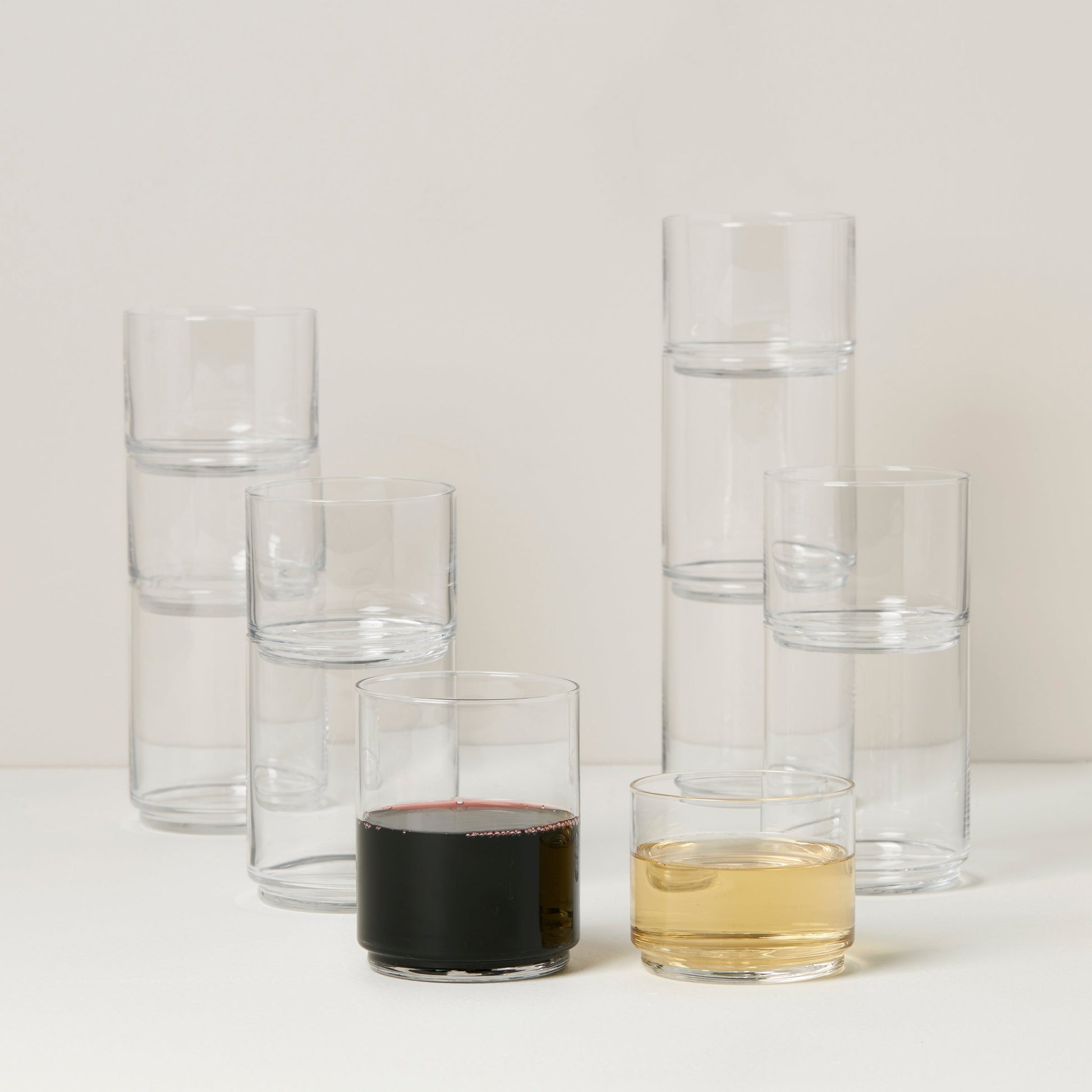 Tuscany Classics Stackable Clear 12-Piece Set