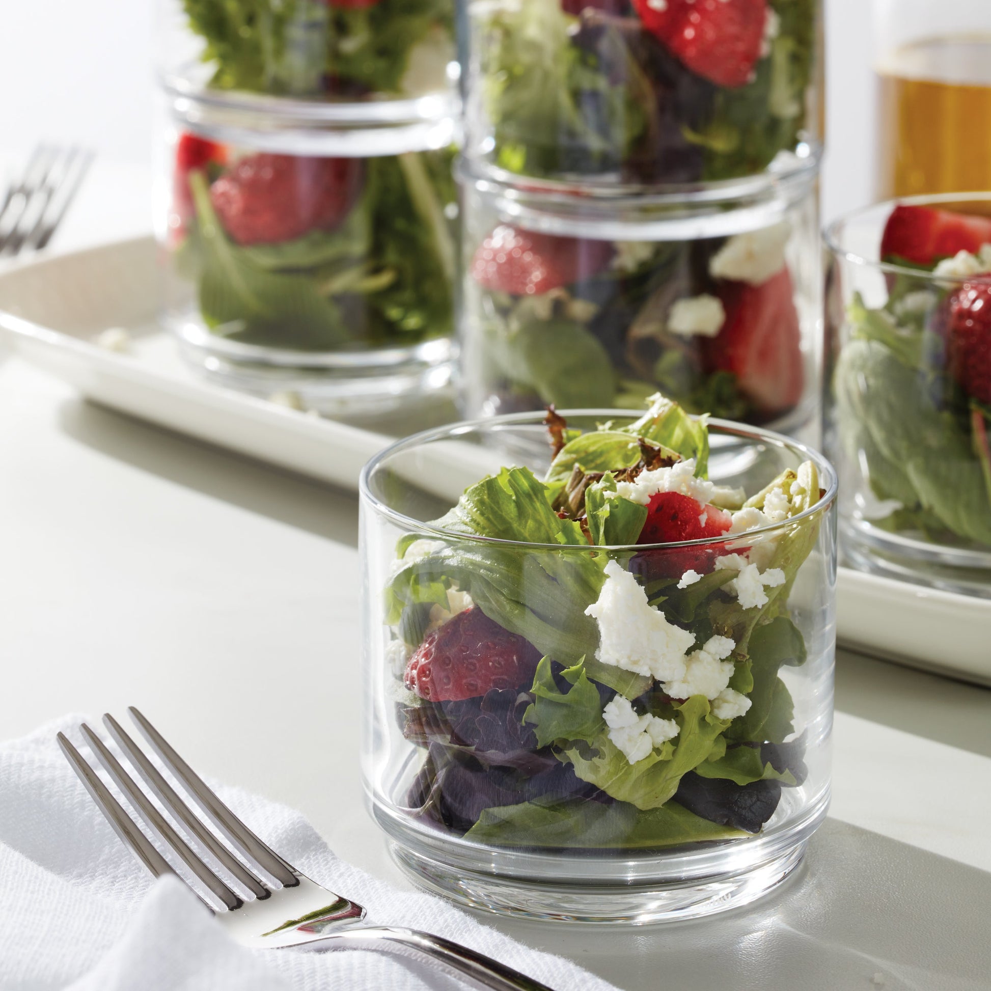 Tuscany Classics Stackable Clear Short Glasses, Set of 6