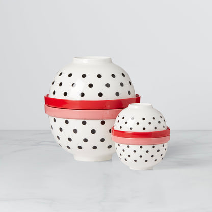 On The Spot 8-Piece Nesting Dinnerware Set