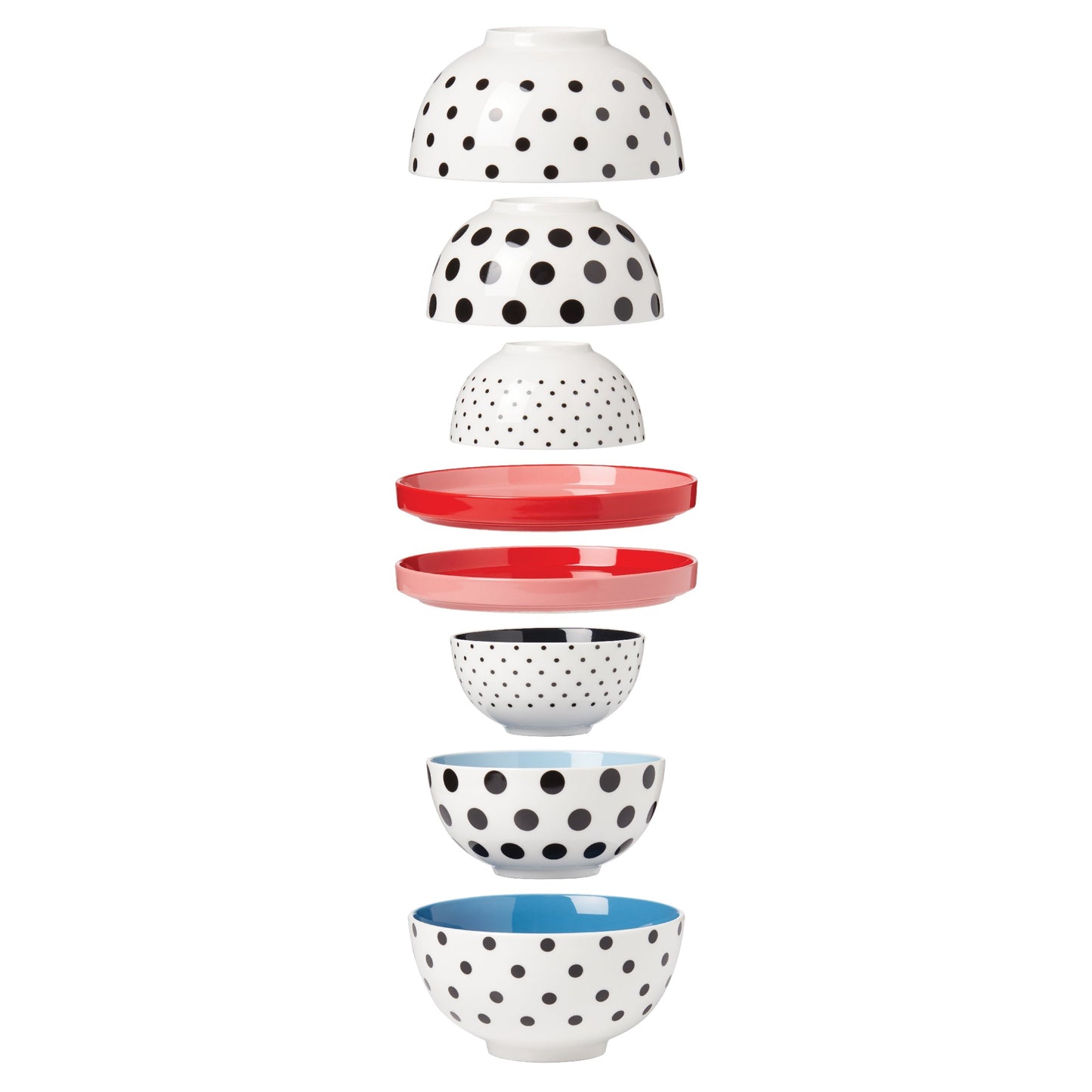 On The Spot 8-Piece Nesting Dinnerware Set