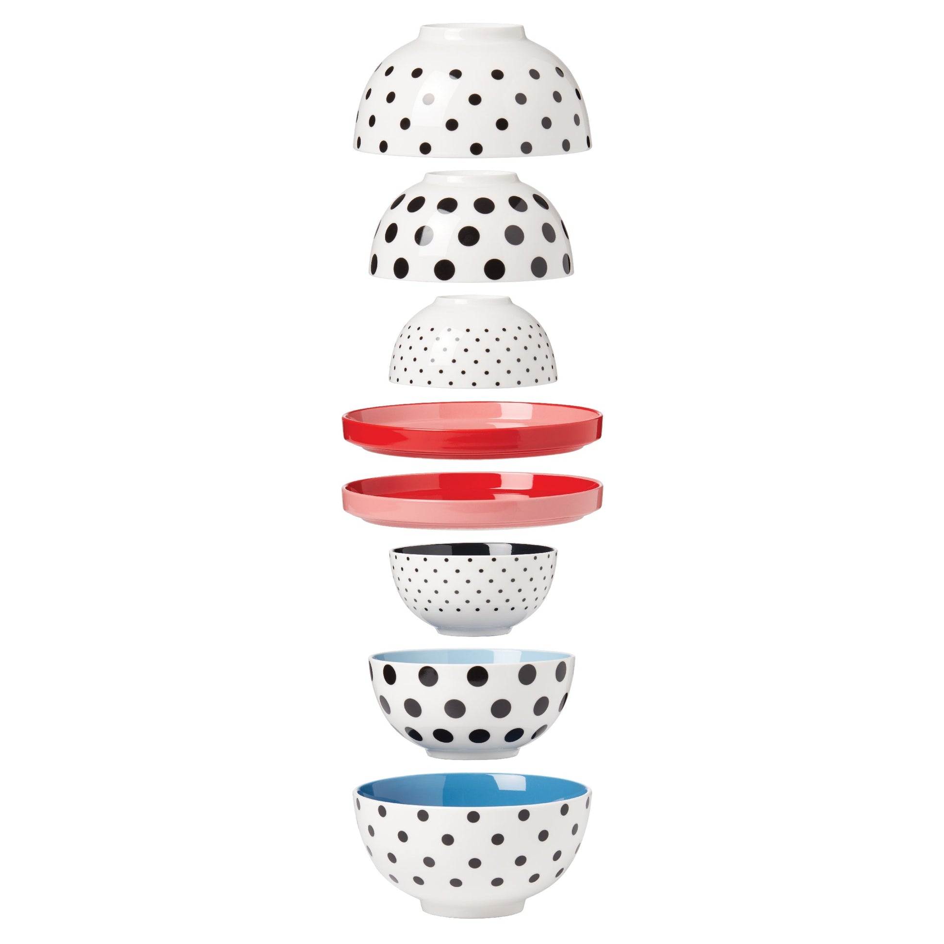 On The Spot 8-Piece Nesting Dinnerware Set