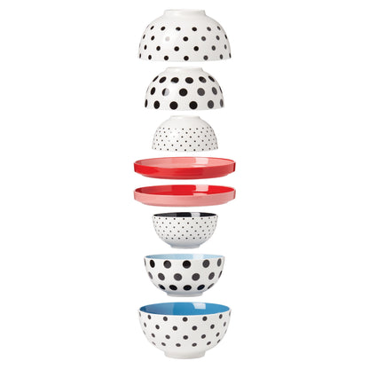 On The Spot 8-Piece Nesting Dinnerware Set