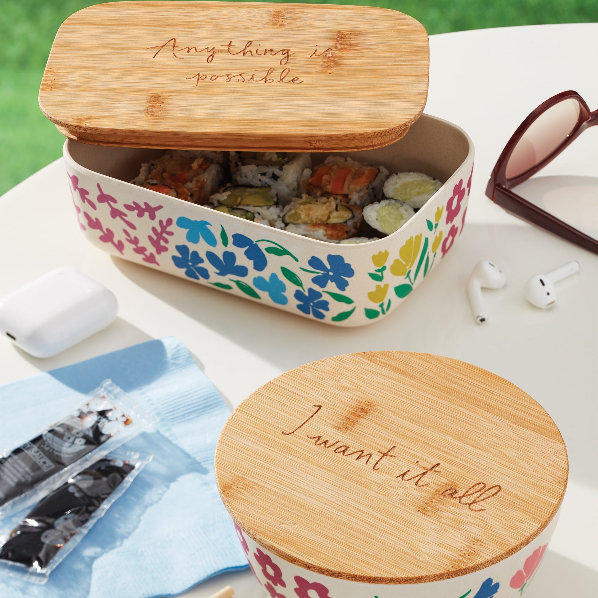 Floral Fields 2-Piece Container Set