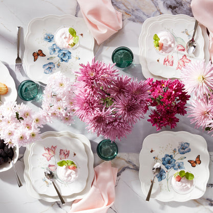 Butterfly Meadow Square Dinner Plates, Set of 4