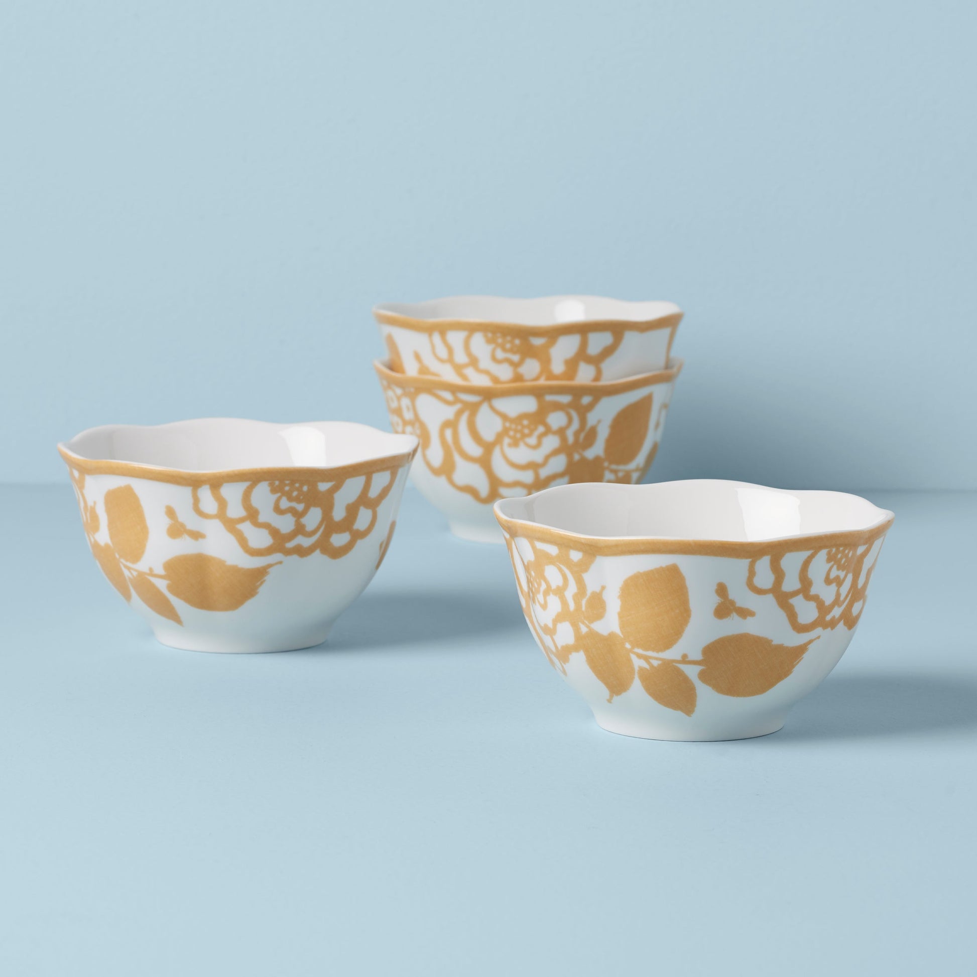 Butterfly Meadow Cottage Rice Bowls, Set of 4