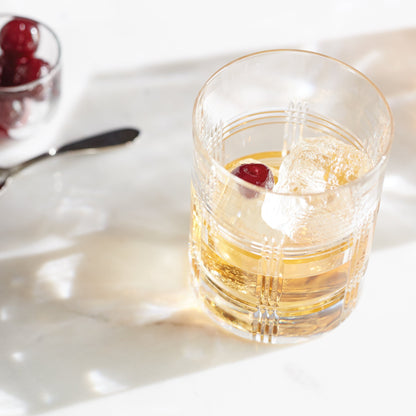 Hudson Crystal Double Old-Fashioned Glasses, Set of 4