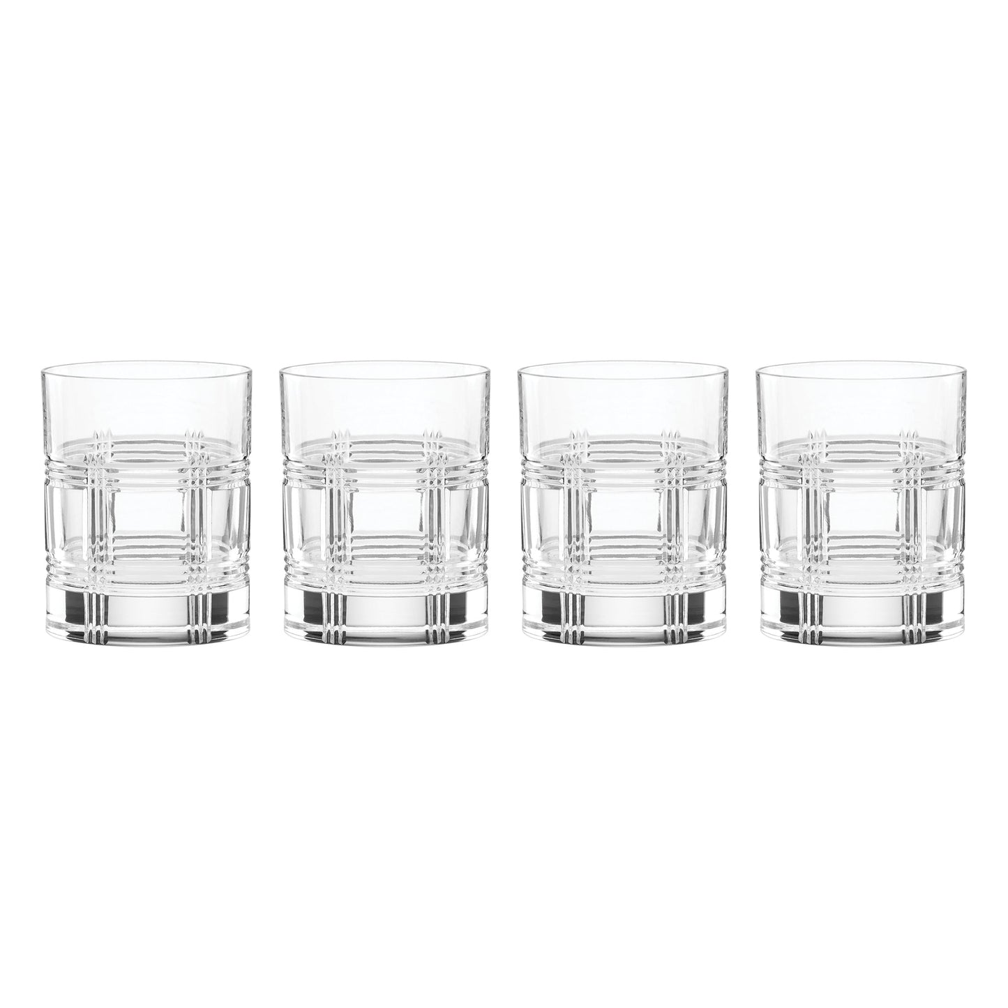 Hudson Crystal Double Old-Fashioned Glasses, Set of 4