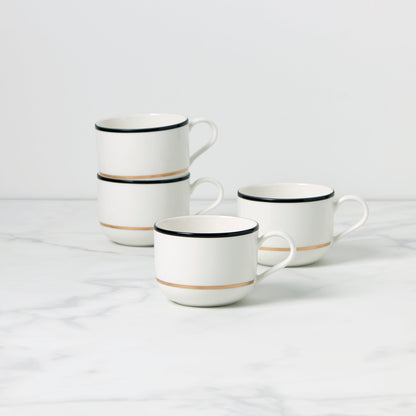 Make It Pop Black & White Mugs, Set of 4