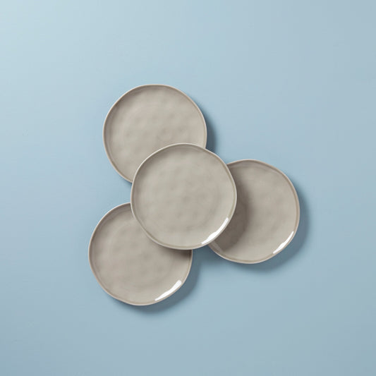 Bay Colors Grey Accent Plates, Set of 4