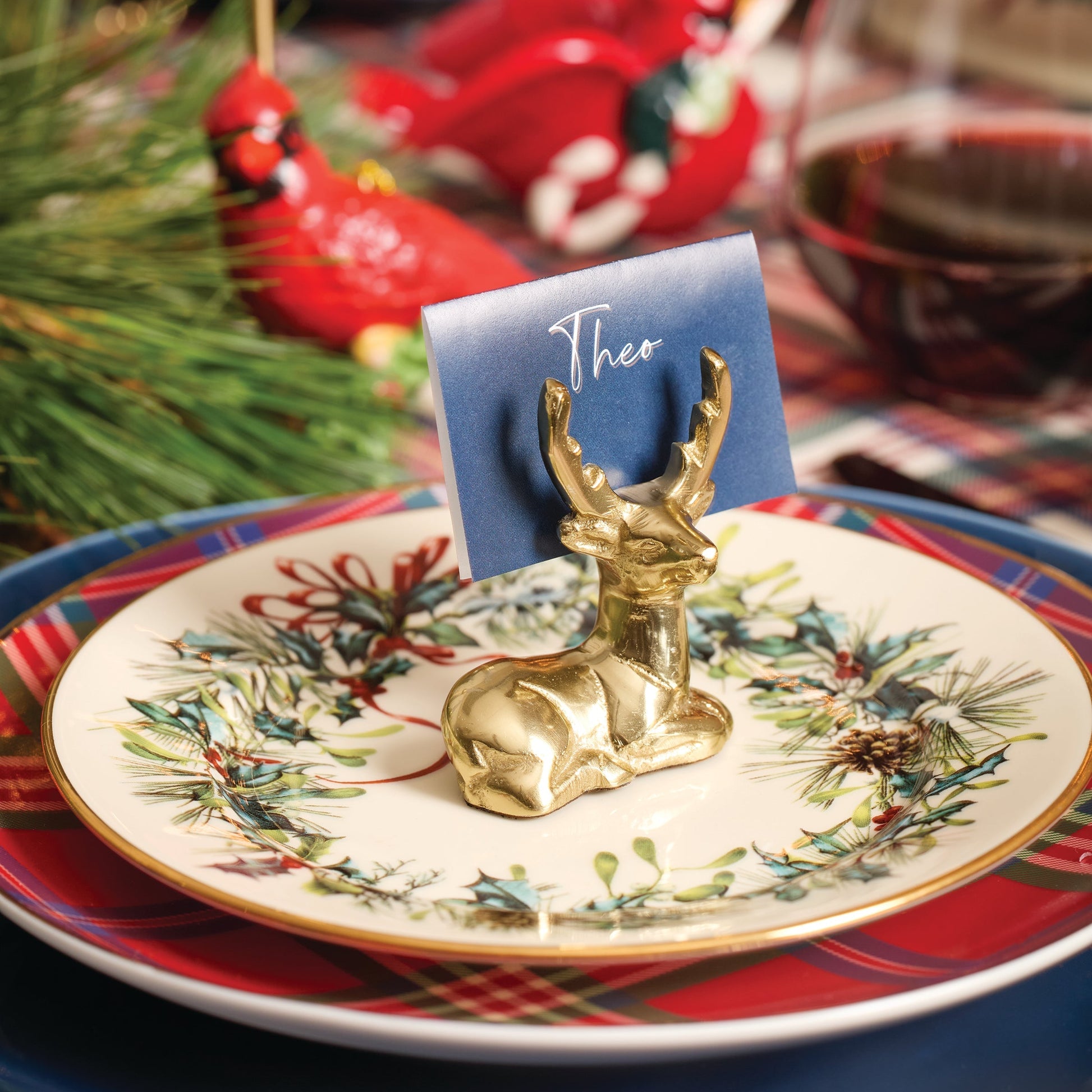 Winter Greetings Salad Plates, Set of 4