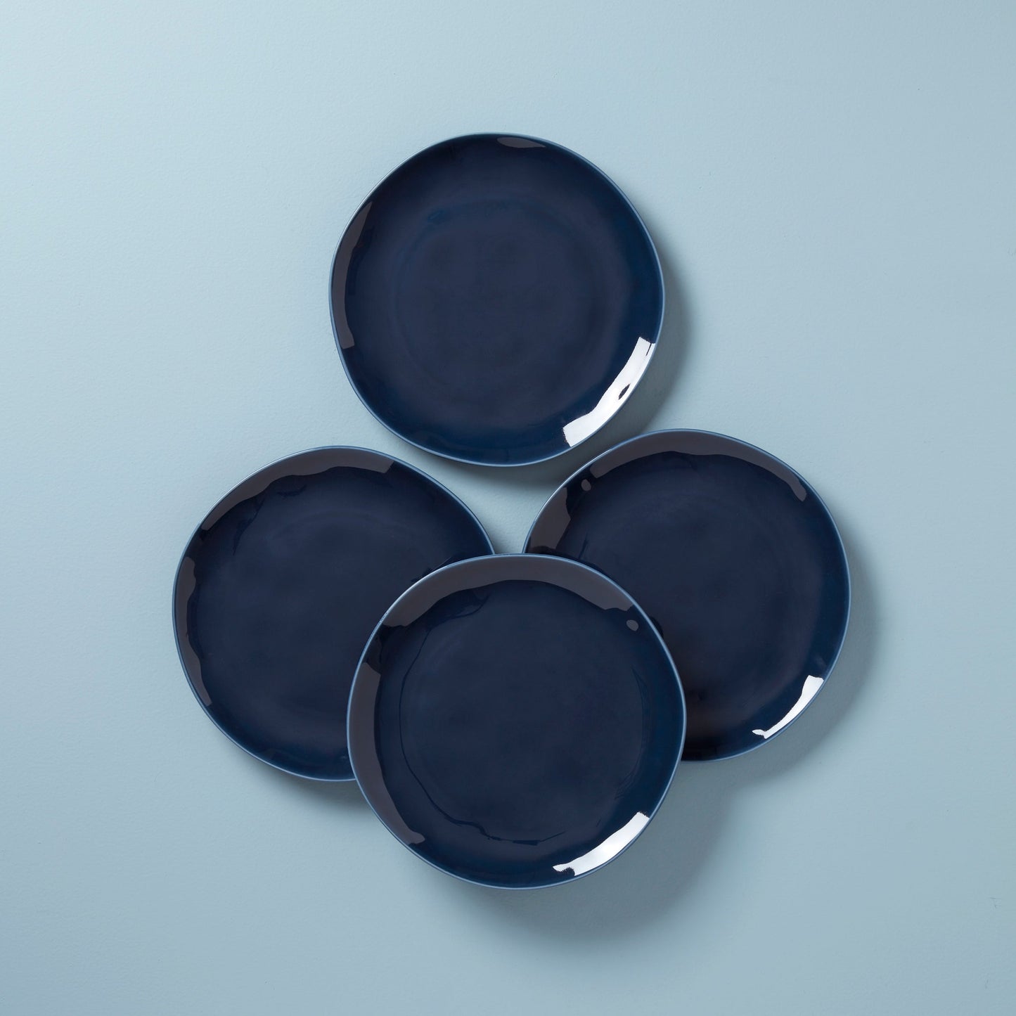 Bay Colors Blue Dinner Plates, Set of 4