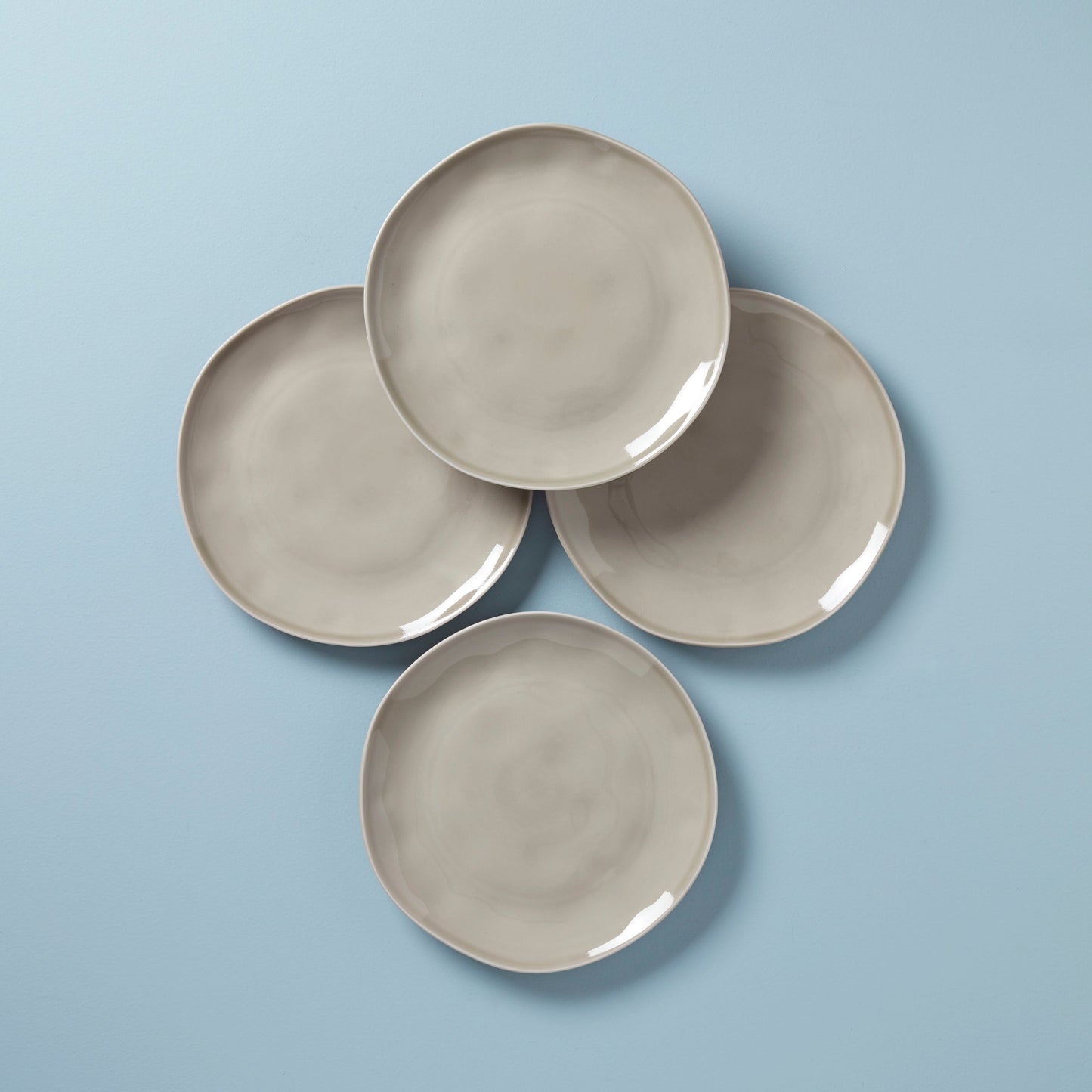 Bay Colors Grey Dinner Plates, Set of 4
