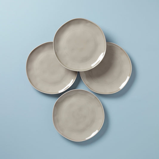 Bay Colors Grey Dinner Plates, Set of 4