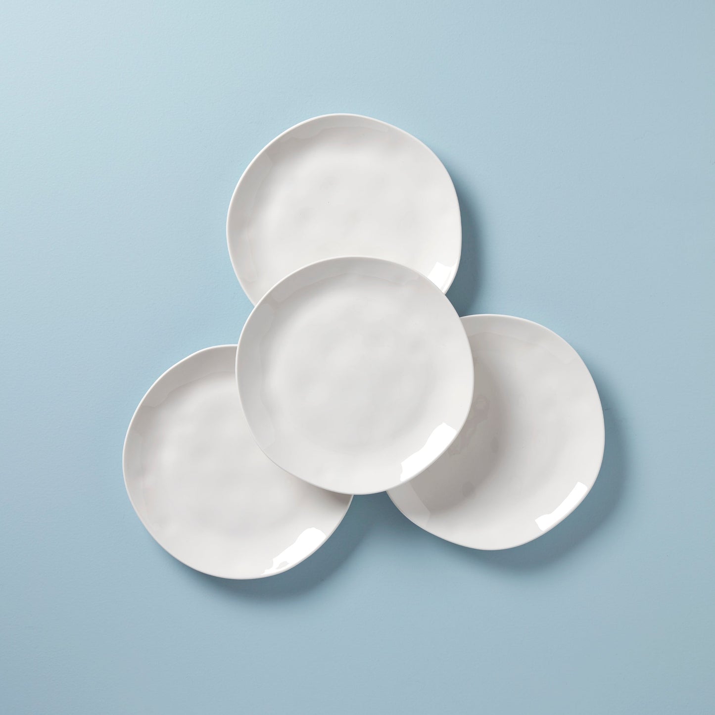 Bay Colors White Dinner Plates, Set of 4
