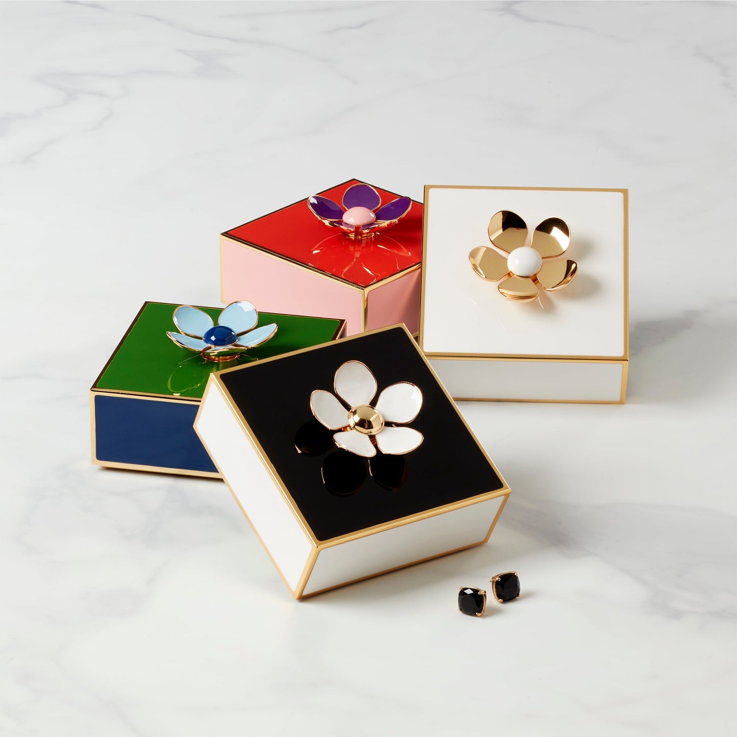 Make It Pop Green & Navy Floral Box