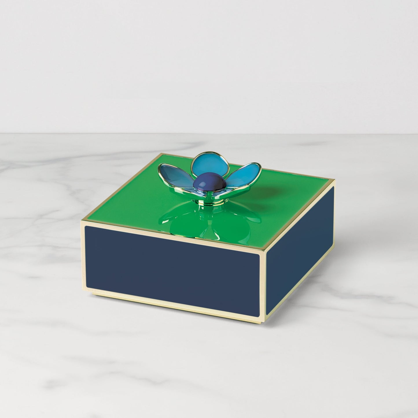 Make It Pop Green & Navy Floral Box