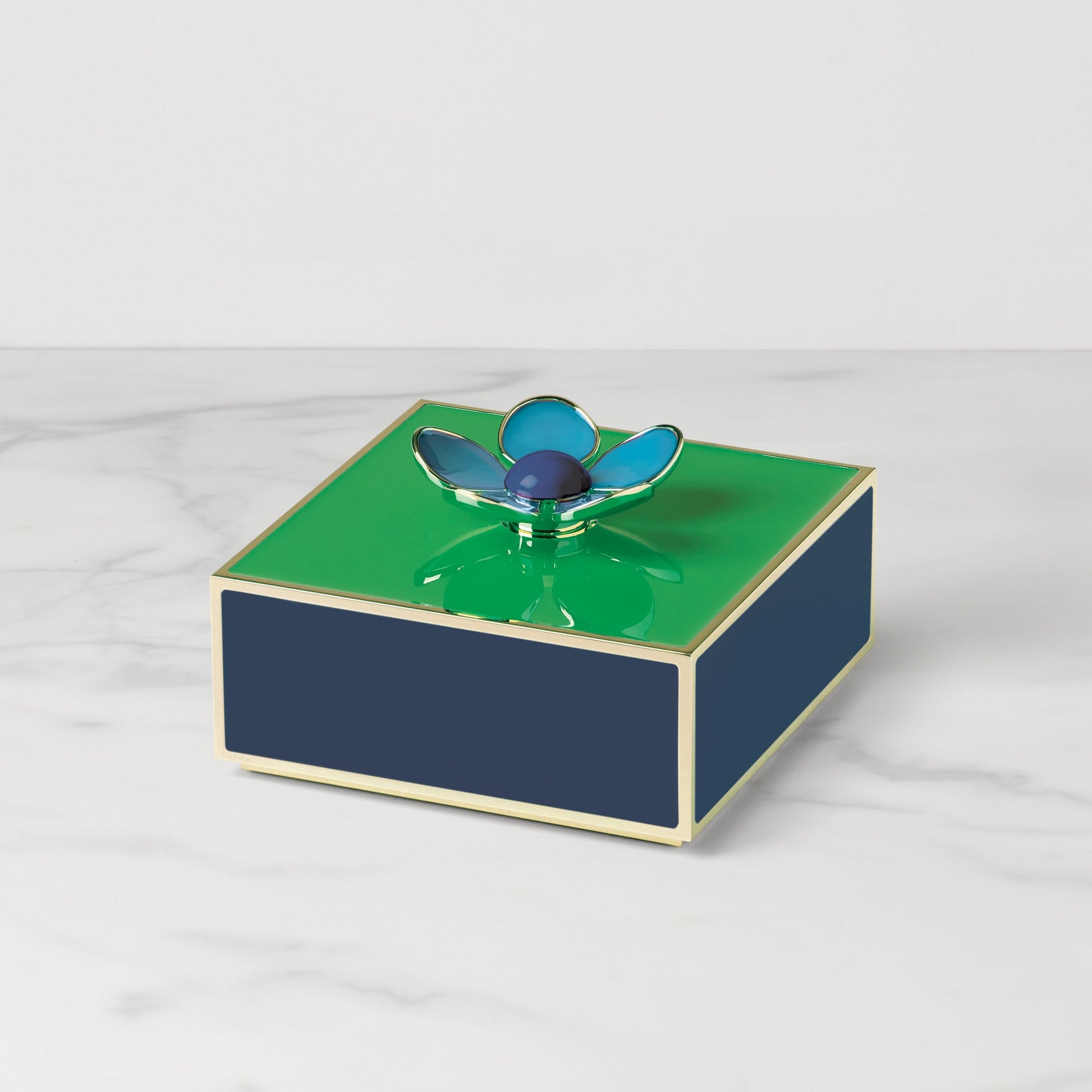 Make It Pop Green & Navy Floral Box