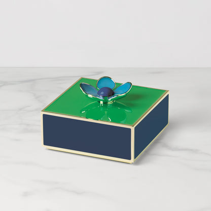 Make It Pop Green & Navy Floral Box
