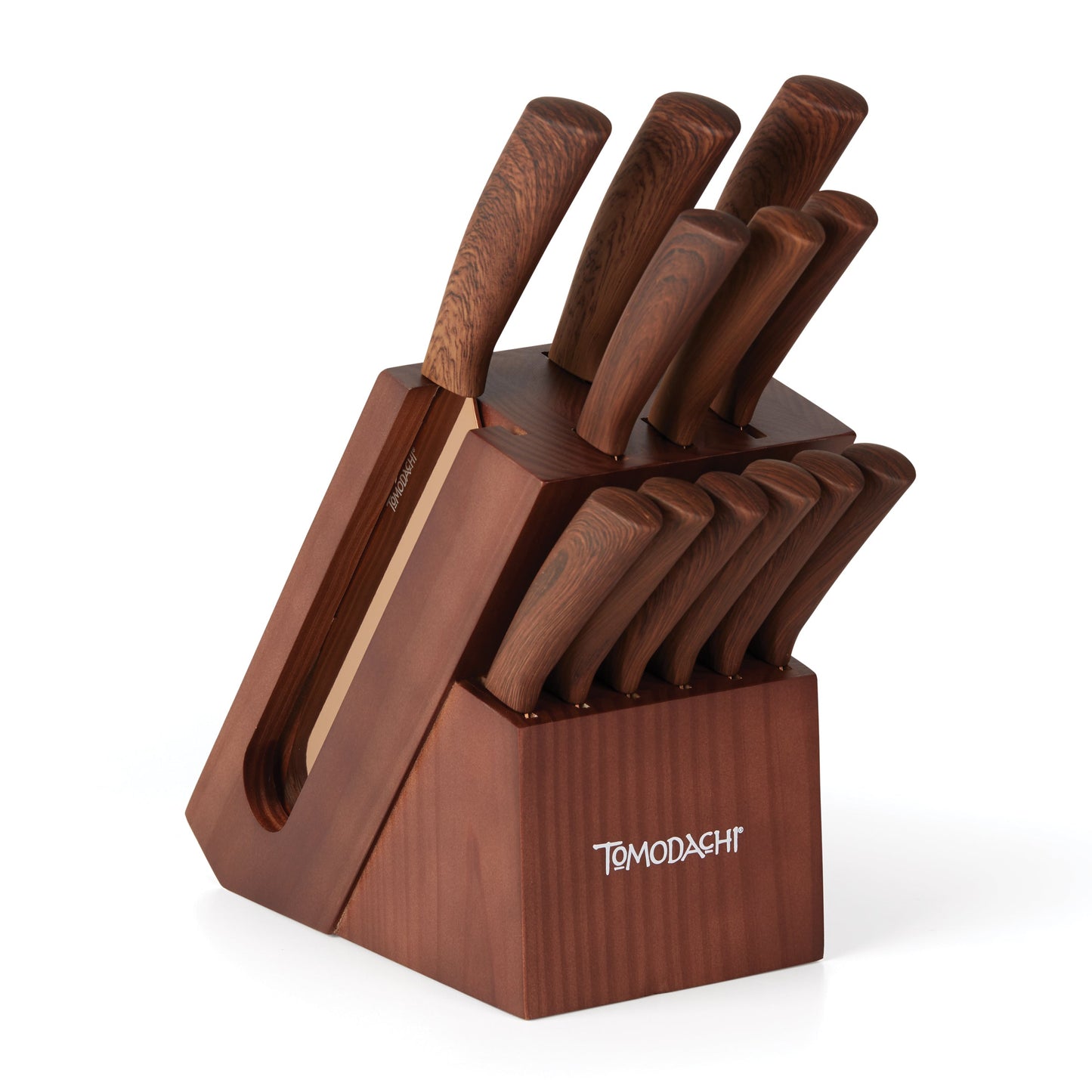 Raintree Copper 13-Piece Cutlery Block Set