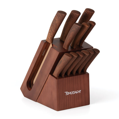 Raintree Copper 13-Piece Cutlery Block Set