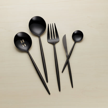 Zephyr Black Mirror 45-Piece Flatware Set