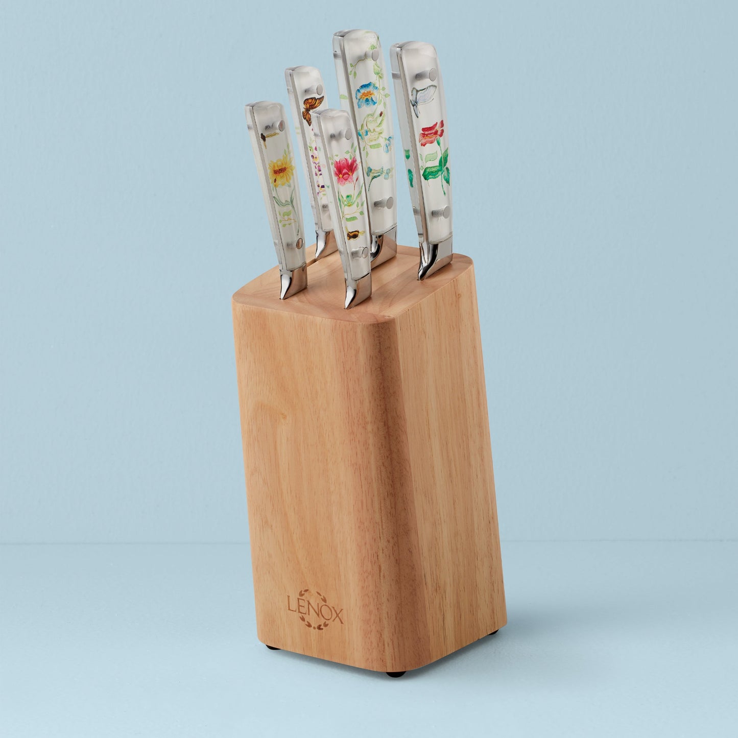 Butterfly Meadow 6-Piece Cutlery Block Set