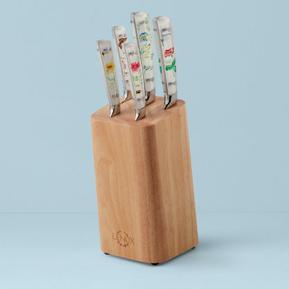Butterfly Meadow 6-Piece Cutlery Block Set