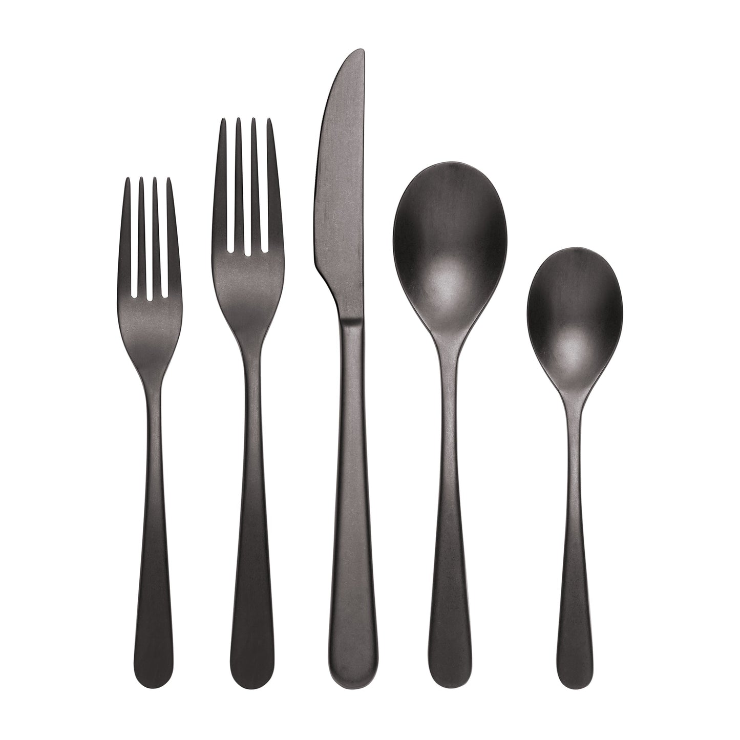 Kenbrook Black Vintage 20-Piece Flatware Set