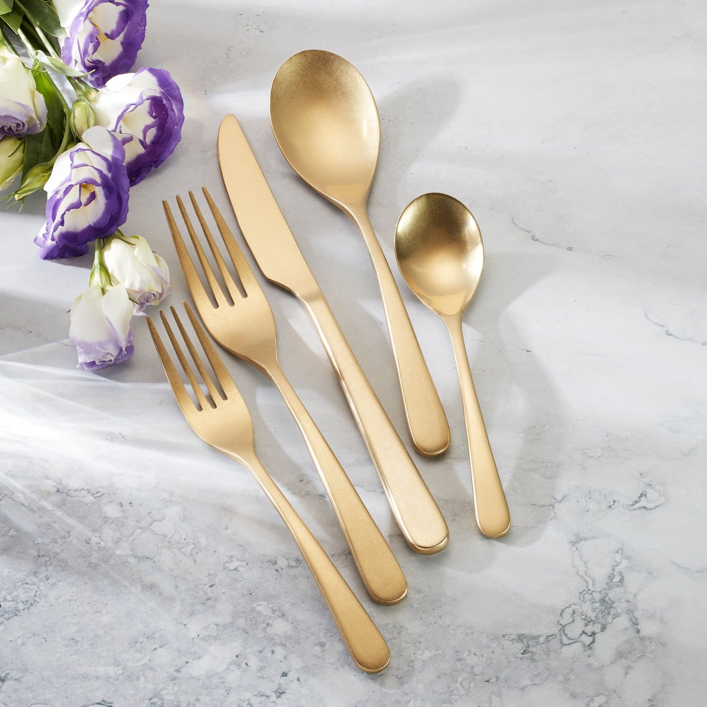 Kenbrook Champagne Vintage 20-Piece Flatware Set