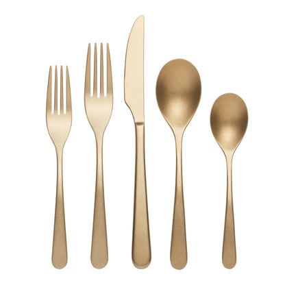 Kenbrook Champagne Vintage 20-Piece Flatware Set