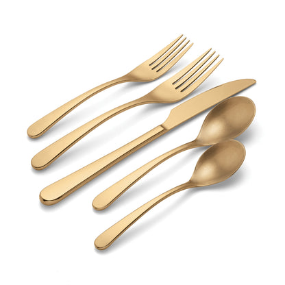 Kenbrook Champagne Vintage 20-Piece Flatware Set