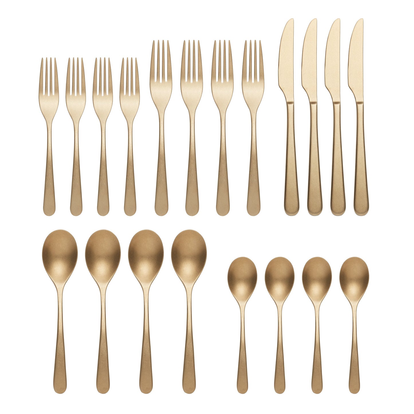 Kenbrook Champagne Vintage 20-Piece Flatware Set