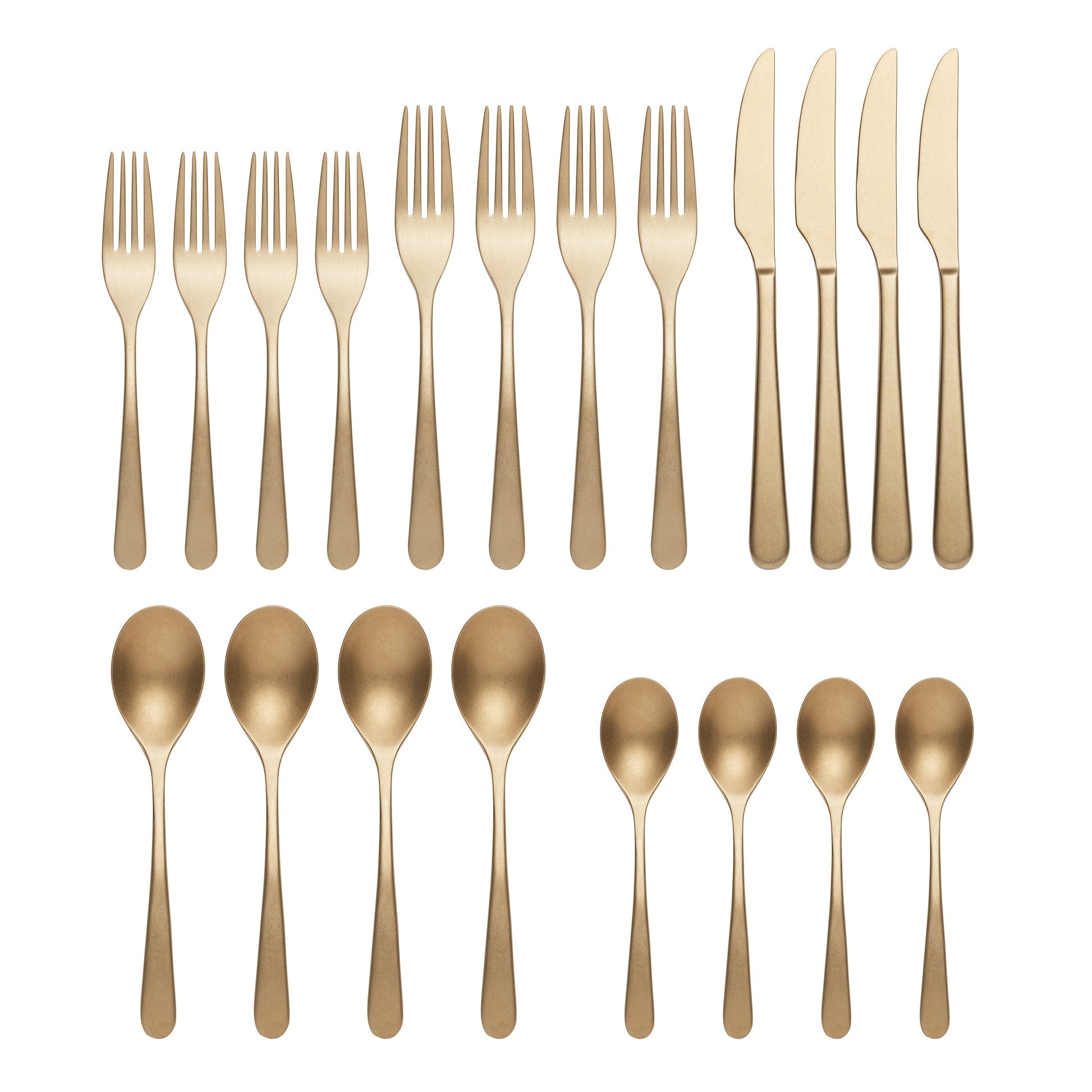 Kenbrook Champagne Vintage 20-Piece Flatware Set