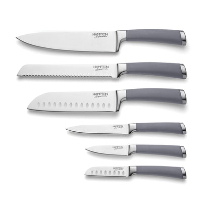 Beton 7-Piece Cutlery Block Set