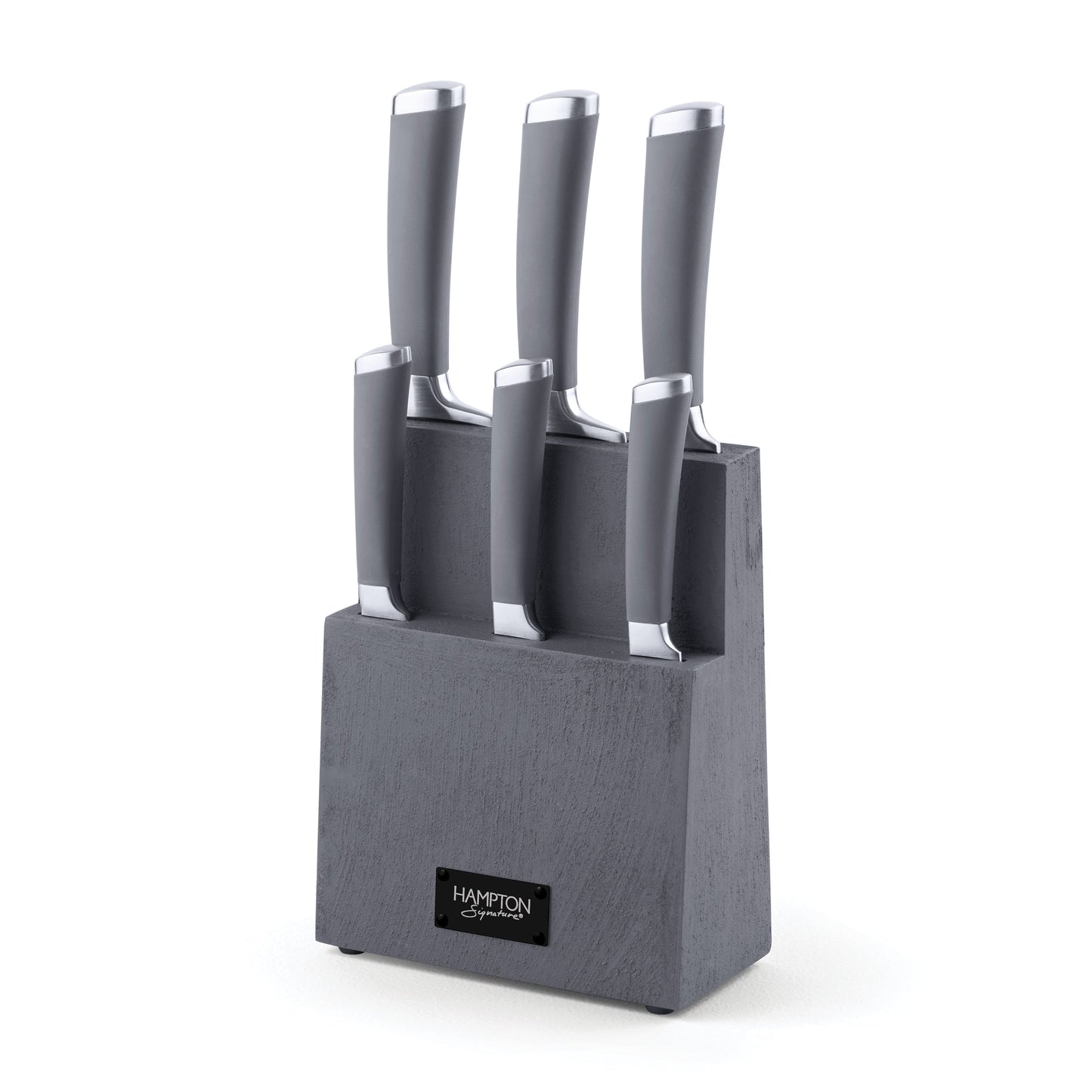Beton 7-Piece Cutlery Block Set
