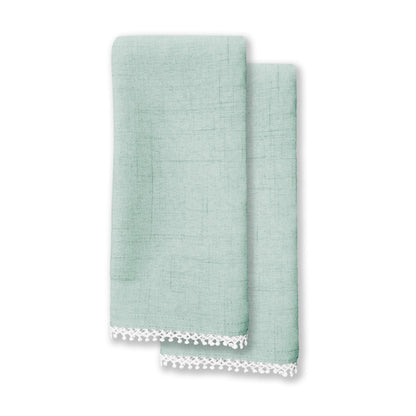 French Perle Ice Blue Napkin, Set of 2