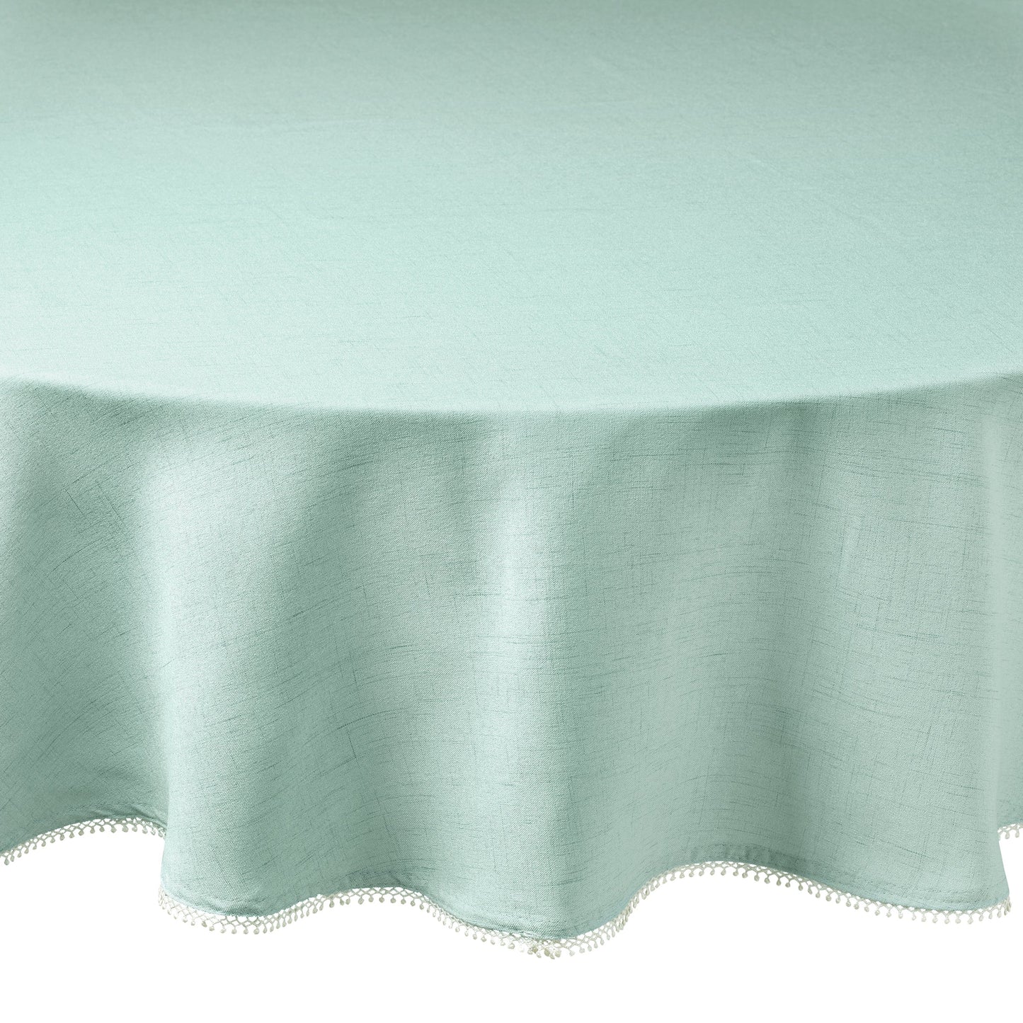 French Perle Ice Blue 70x70 Round Tablecloth