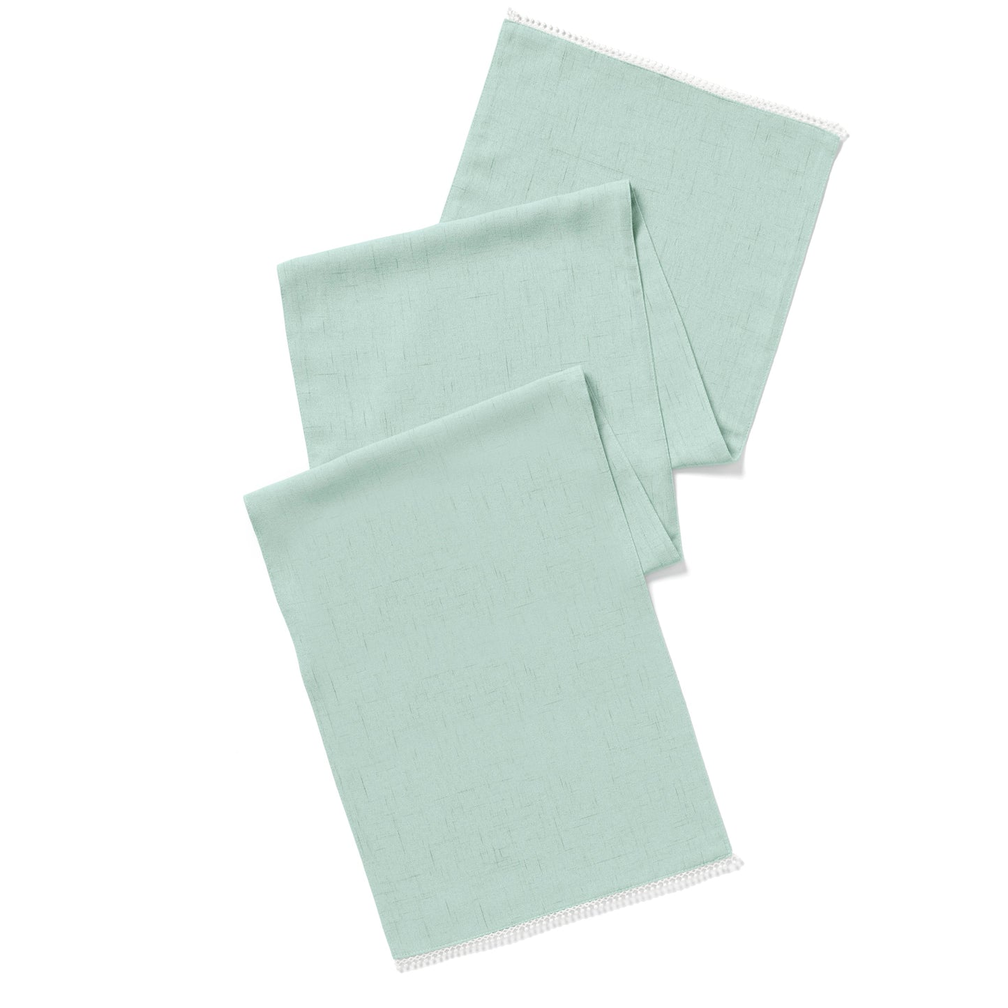 French Perle Ice Blue 14x70 Table Runner