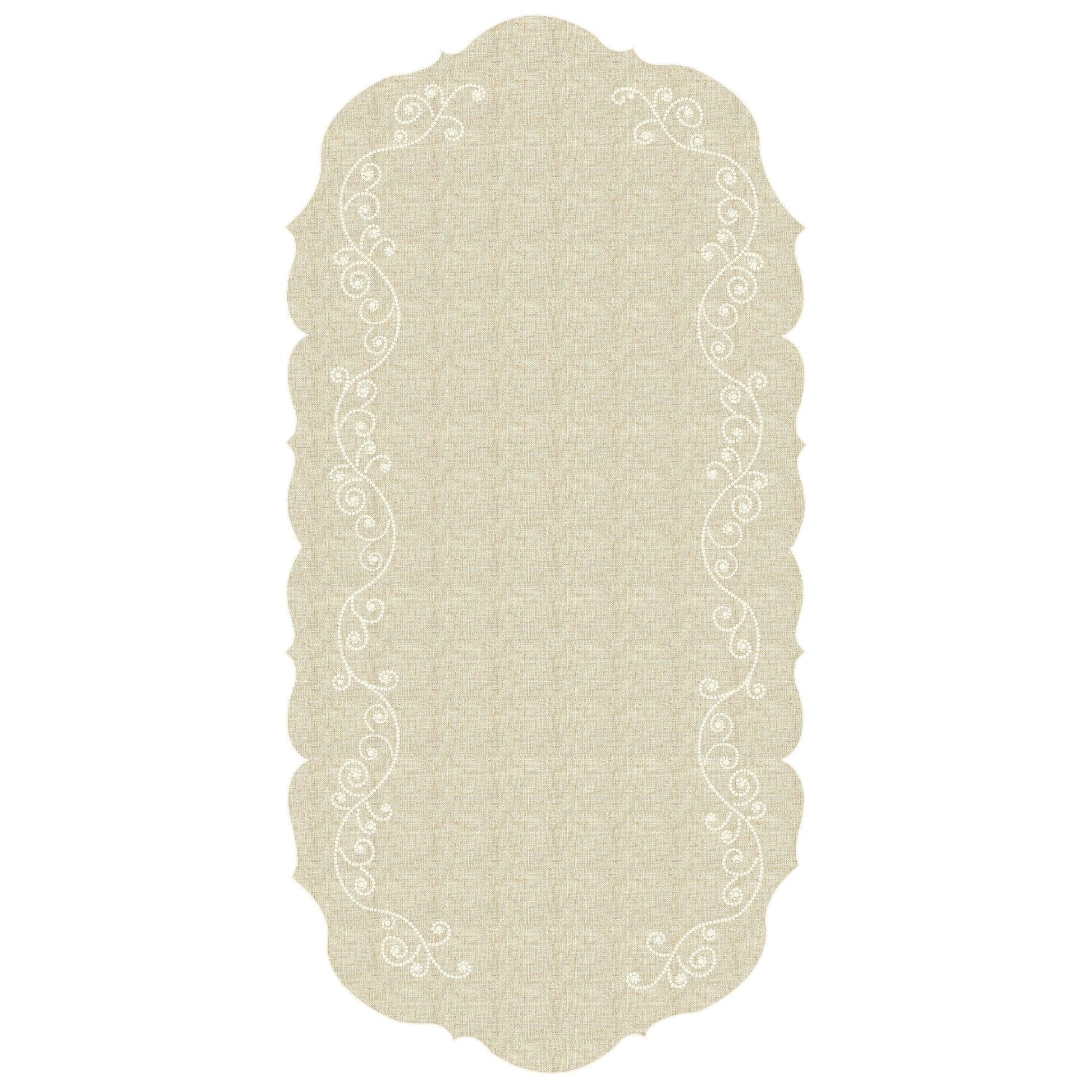 French Perle Linen Centerpiece Table Runner
