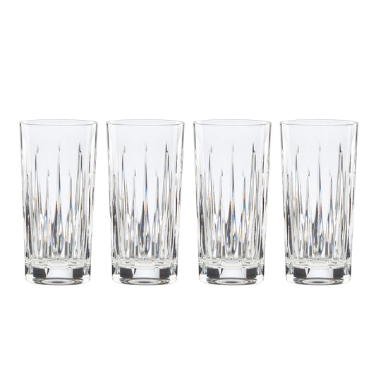 Soho Crystal Highball Glasses, Set of 4