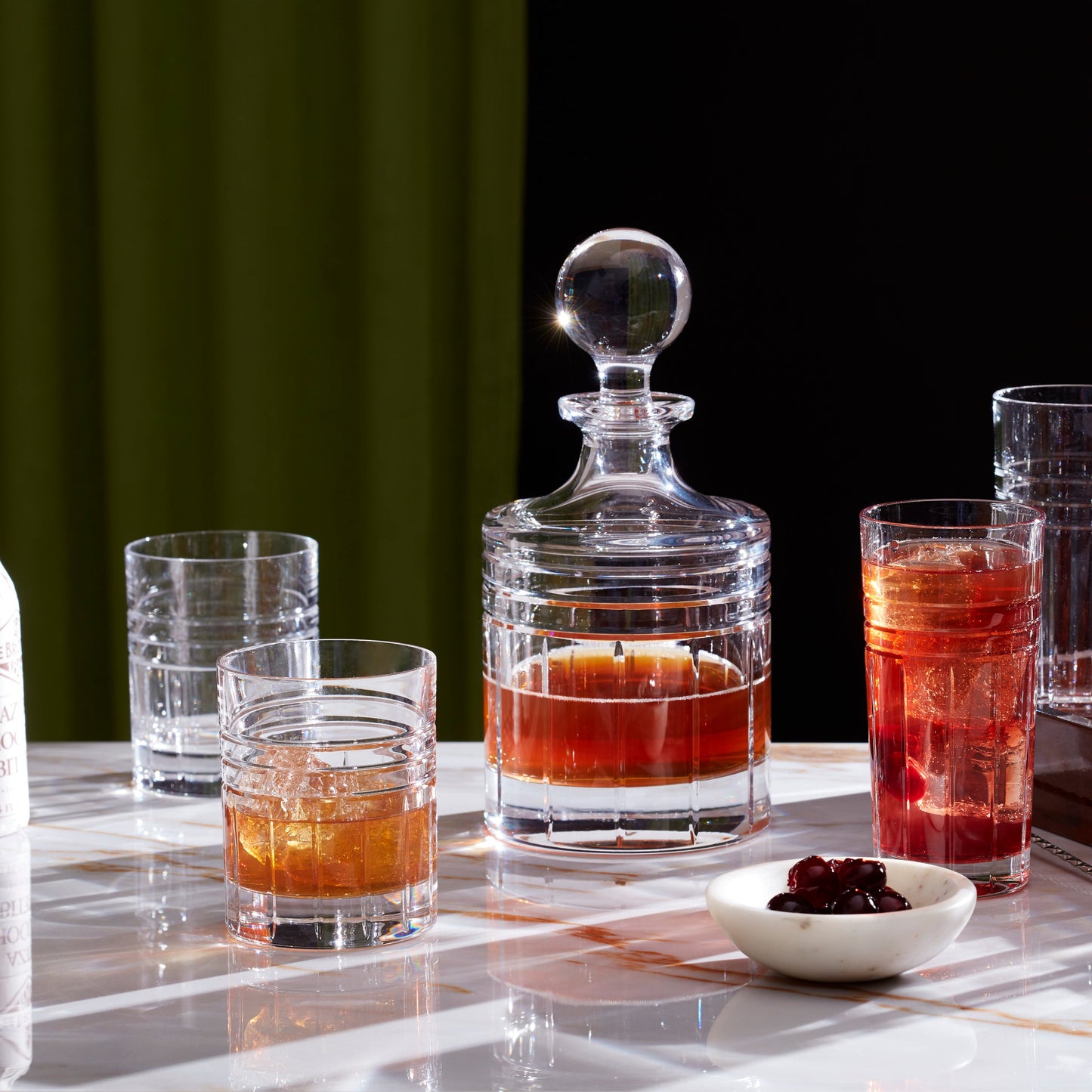 Tempo Crystal 5-Piece Whiskey Set