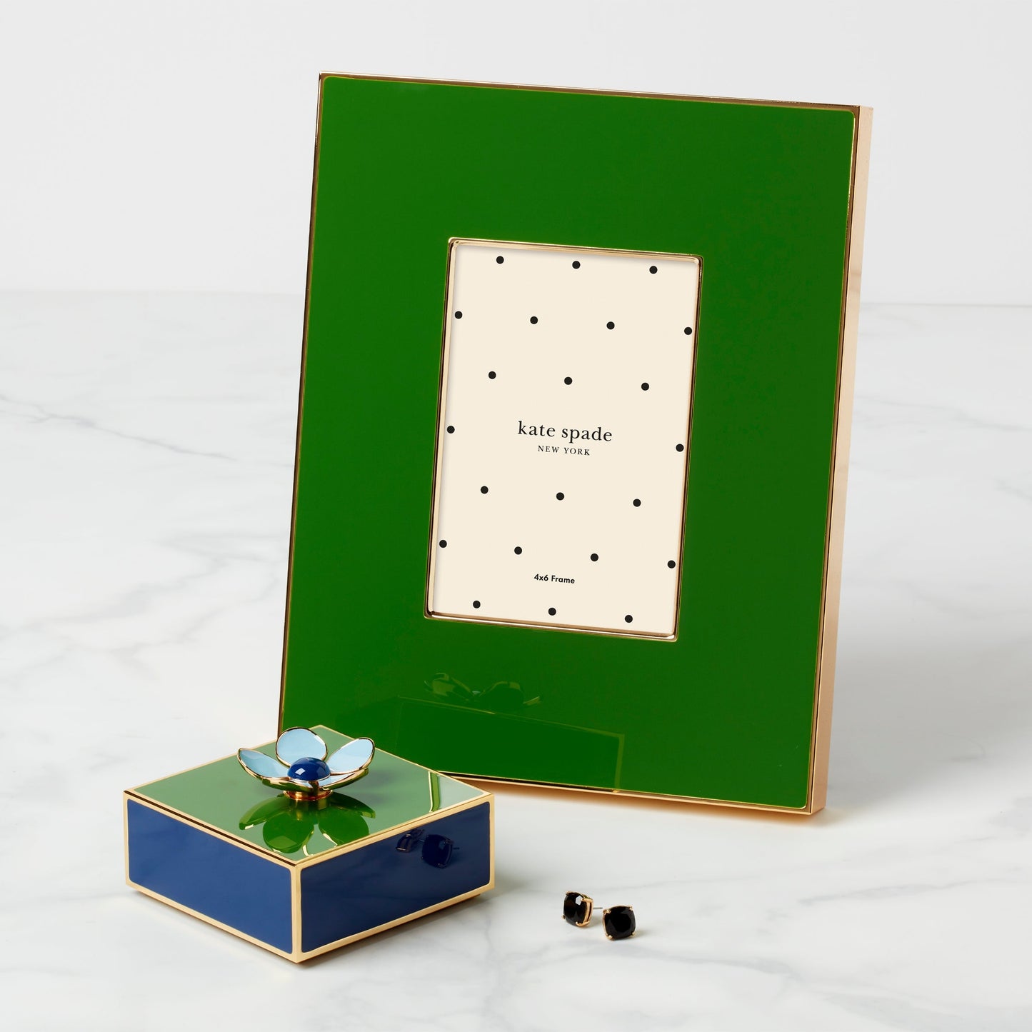 Make It Pop Green & Navy Floral Box