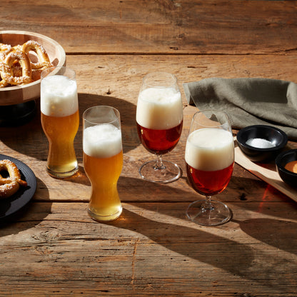 Tuscany Classics Assorted Beer Glasses, Set of 4