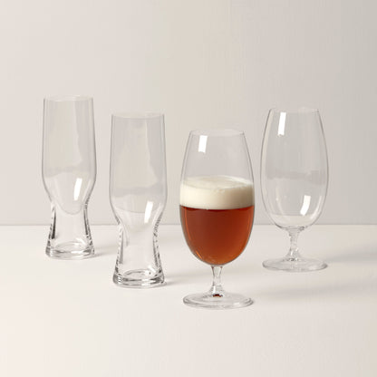 Tuscany Classics Assorted Beer Glasses, Set of 4