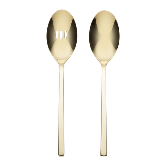 Allay Champagne 2-Piece Serving Spoons