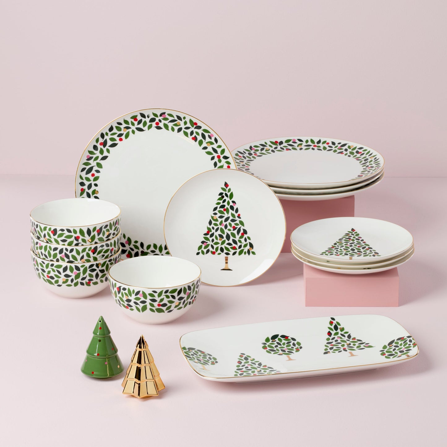 Evergreen Dinner Plates, Set of 4